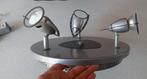 Plafondlamp 3 spotjes RVS Metaal modern -degelijke kwaliteit, Ophalen of Verzenden, Metaal