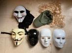 Setje maskers, zeer stevig Anonymous / Masquerade , Saw, Hobby en Vrije tijd, Feestartikelen, Ophalen of Verzenden, Nieuw, Halloween of Griezel
