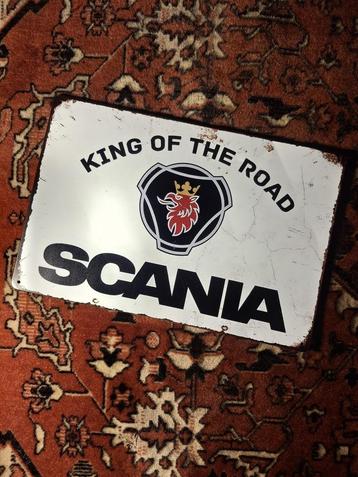 Scania metalen wandbord 'King of the road' beschikbaar voor biedingen