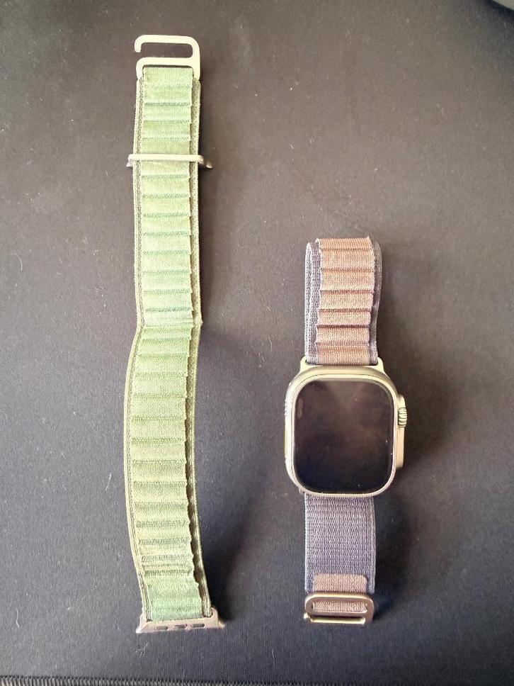 Apple Watch Ultra, Sieraden, Tassen en Uiterlijk, Smartwatches, Zo goed als nieuw, iOS, Zilver, Waterdicht, Ophalen