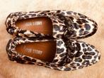 Nieuwe loafers met leopardprint in velvetstof, maat 39, Your Story, Overige kleuren, Verzenden, Instappers