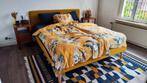 Tweepersoons bed geel 160 x 200 kave home, Huis en Inrichting, Slaapkamer | Bedden, Ophalen, Tweepersoons, Zo goed als nieuw, 200 cm