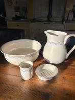 IKEA waskom, schenkkan, zeepbak en beker. Puntgaaf, Ophalen of Verzenden, Zo goed als nieuw, Wit, Overige typen