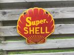Shell Super emaille reclamebord, Reclamebord, Gebruikt, Ophalen of Verzenden