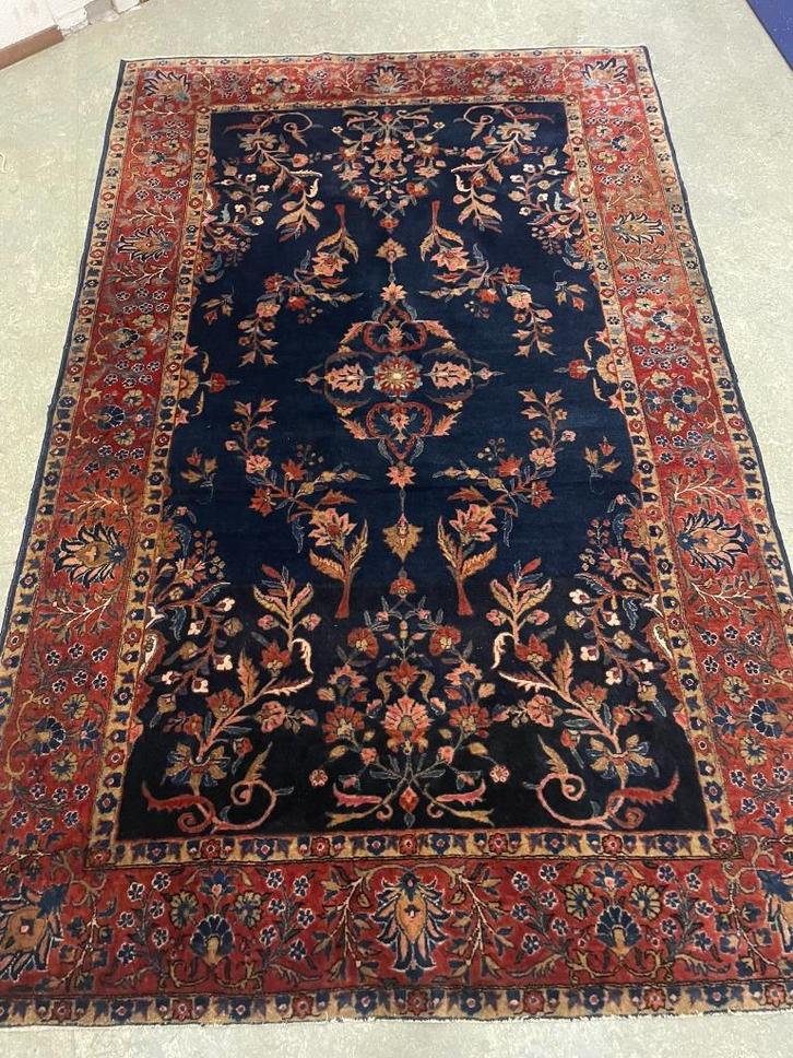 Perzisch Iraanse handgeknoopt tapijt Sarook 1.31 x 2.08 cm, Huis en Inrichting, Stoffering | Tapijten en Kleden, Zo goed als nieuw