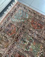 Schitterend Vintage Persian Bactiari kleed in Kashmir zijde, Ophalen, Gebruikt, Crème, Vintage pers Perzisch kleed vloerkleed