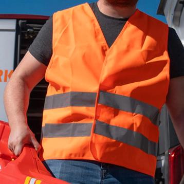 Oranje veiligheidshesjes 4 stuks (one size fits all) beschikbaar voor biedingen