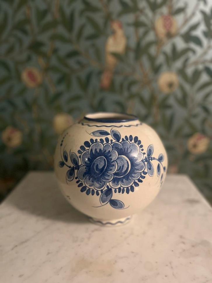Delfts blauwe bolvaas, Zenith, Antiek en Kunst, Antiek | Keramiek en Aardewerk, Ophalen of Verzenden