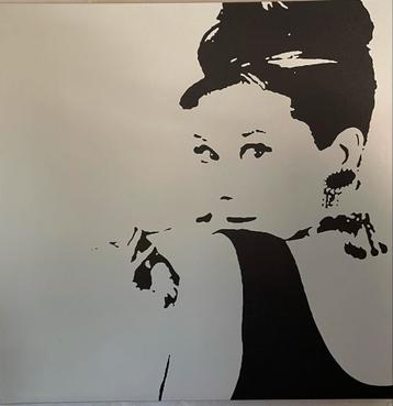 IKEA Audrey Hepburn Schilderij 89x89 cm beschikbaar voor biedingen