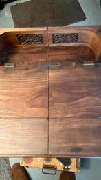 Antieke Gefineerd mahonie kist met klepdeksel, Ophalen