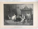 Alcázar Tejedor: Die Taufe, 1895, or. gravure, 32x22cm. Mooi, Antiek en Kunst, Kunst | Etsen en Gravures, Ophalen of Verzenden