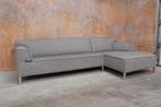 ZGANieuw! grijze stoffen Leolux Pode Insert design hoekbank, 150 cm of meer, 250 tot 300 cm, Design, Stof