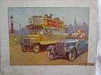 Bus en automobiel 1920, Antiek en Kunst, Kunst | Litho's en Zeefdrukken, Verzenden