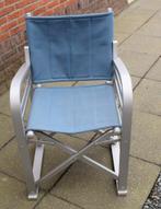 Houten, opvouwbare tuinstoel, Ophalen, Gebruikt, Blauw, Klassiek, tuinstoel, opvouwbaar