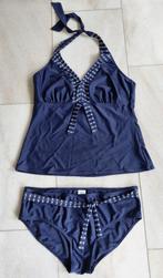 Donkerblauwe tankini mt 44 van Lentiggini, Blauw, Lentiggini, Badpak, Ophalen of Verzenden