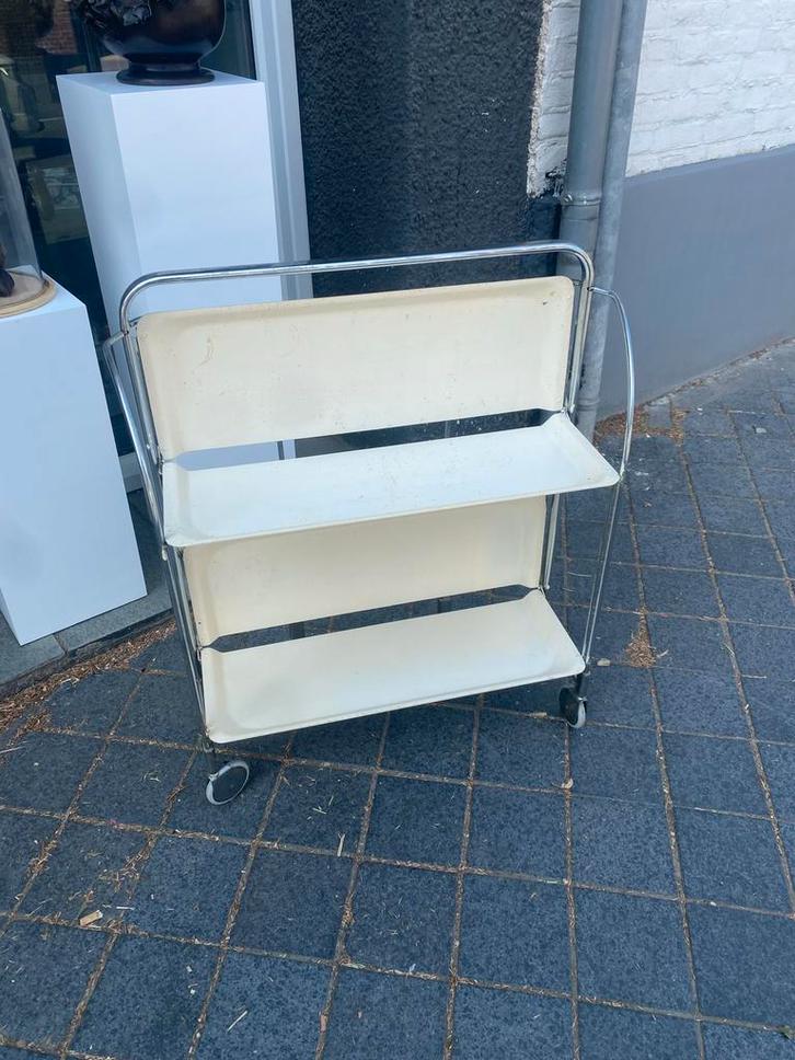 Vintage Gerdinol Serveerwagen - Inklapbaar, Huis en Inrichting, Overige Huis en Inrichting, Gebruikt, Ophalen of Verzenden