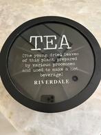 Theedoos Tea Riverdale zwart rond, Huis en Inrichting, Ophalen of Verzenden, Zo goed als nieuw