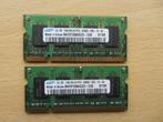 2x Samsung 1GB PC2-5300 DDR2-667MHz non-ECC Unbuffered CL5, Computers en Software, RAM geheugen, 1 GB of minder, Ophalen of Verzenden