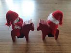 Zweedse Tomte en meisje op Dala paardjes, Diversen, Ophalen of Verzenden, Zo goed als nieuw