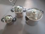 Bo-camp Camping pannen set, stapelbaar, Ophalen of Verzenden, Zo goed als nieuw, Pannenset