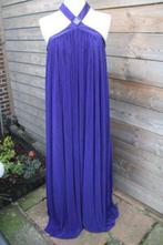 Halterjurk blauw mt S/M Maxi dress AANBIEDING, Blauw, Onder de knie, Zo goed als nieuw, Maat 36 (S)