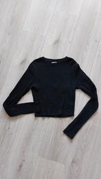 Clockhouse Zwarte Cropped Top - Maat M, Kleding | Dames, Zwart, Ophalen of Verzenden, Zo goed als nieuw, Lange mouw