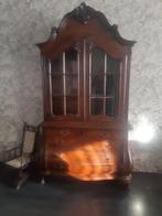 Antieke Biedermeier vitrinekast met glazen deuren, Ophalen of Verzenden, 25 tot 50 cm, 100 tot 150 cm, 200 cm of meer