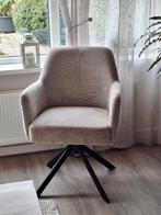 Nieuwe draaistoel  ,beige met zwart onderstel, Ophalen of Verzenden, Nieuw
