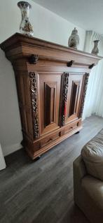 Antieke Groenlose Kast, Huis en Inrichting, Kasten | Buffetkasten, 150 tot 200 cm, 150 tot 200 cm, Met deur(en), 50 tot 75 cm