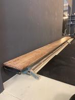 Vintage Schoolbank met Wieltjes - 3.50m, Antiek en Kunst, Ophalen