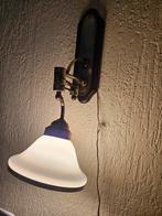 Mooi en werkende wandlamp koper en meer mogelijkheden, Ophalen, Zo goed als nieuw