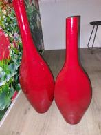 Vazen 2 stuks Gilde-Handwerk  Donker-Rood, Zo goed als nieuw, 50 tot 75 cm, Ophalen, Rood