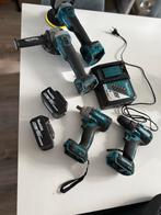 Makita accuboor, slijptol, polijstmachine, slagmoersleutel, Doe-het-zelf en Verbouw, Boormachine, Gebruikt, Variabele snelheid