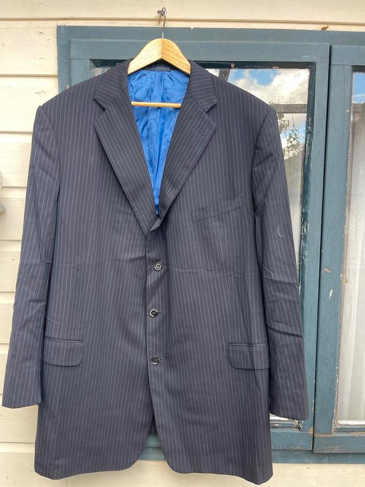 Kool Heren Colbert - Gestreept, Kleding | Heren, Kostuums en Colberts, Zo goed als nieuw, Overige maten, Zwart, Ophalen of Verzenden