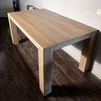 Massief eiken eettafel, Huis en Inrichting, Ophalen, 50 tot 100 cm, Zo goed als nieuw, 150 tot 200 cm