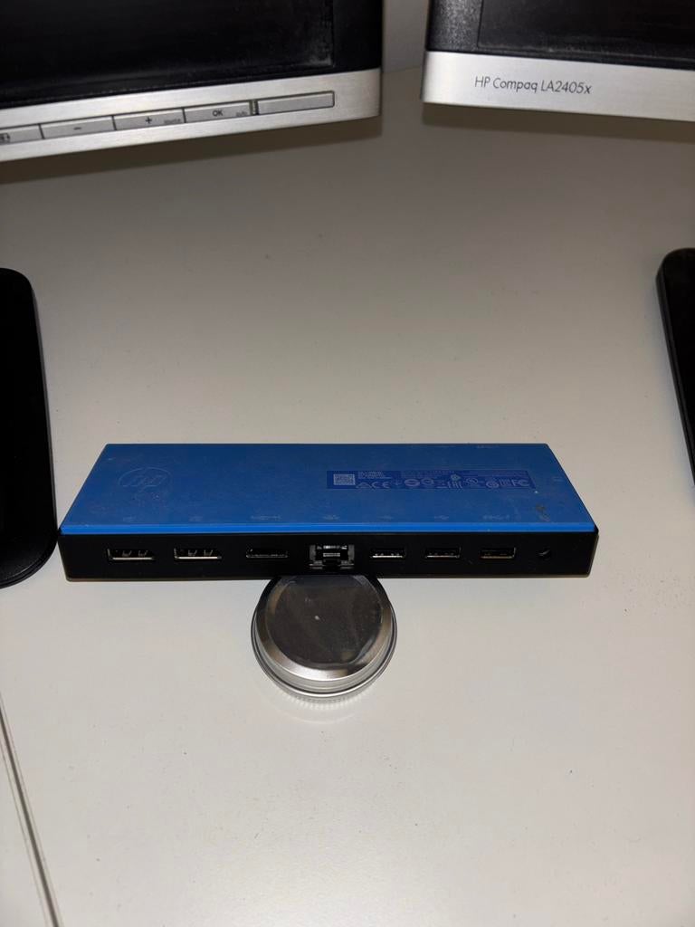 2 x HP monitor + HP Docking Station, Computers en Software, Monitoren, Gebruikt, IPS, Full HD, Ophalen of Verzenden