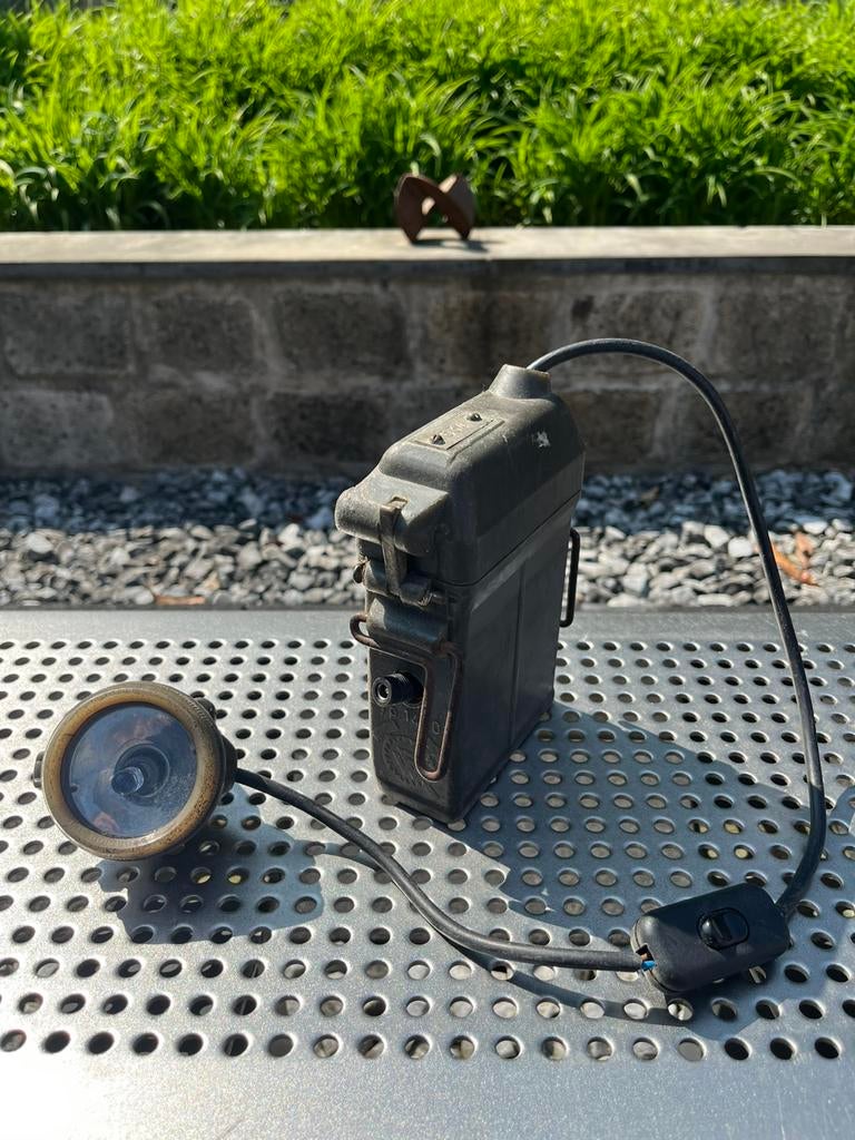 (Omgebouwde) Friemann & Wolf Type 14202 accu-mijnlamp, Ophalen of Verzenden