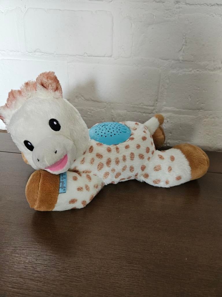 Sophie la girafe pluche licht, geluid, dromen lampje, Ophalen of Verzenden, Zo goed als nieuw, Overige typen