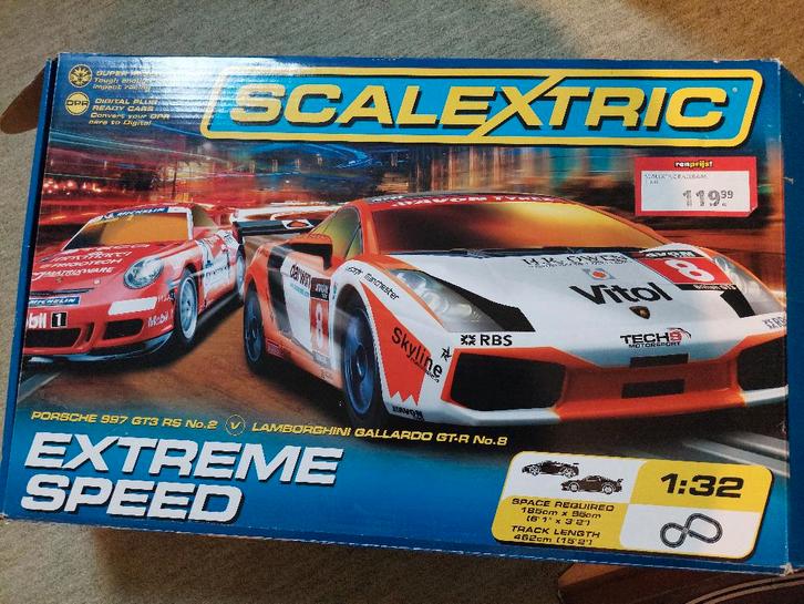 scalextric sport racebaan, Kinderen en Baby's, Speelgoed | Racebanen, Gebruikt, Racebaan, Elektrisch, Overige merken, Ophalen of Verzenden