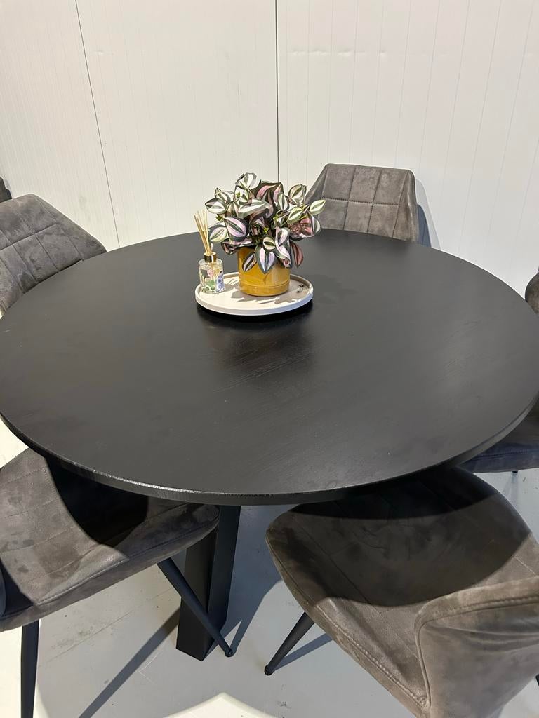 Schitterende eetkamerset: tafel (130x70) + 6 stoelen, Huis en Inrichting, Tafels | Eettafels, 50 tot 100 cm, ., 150 tot 200 cm