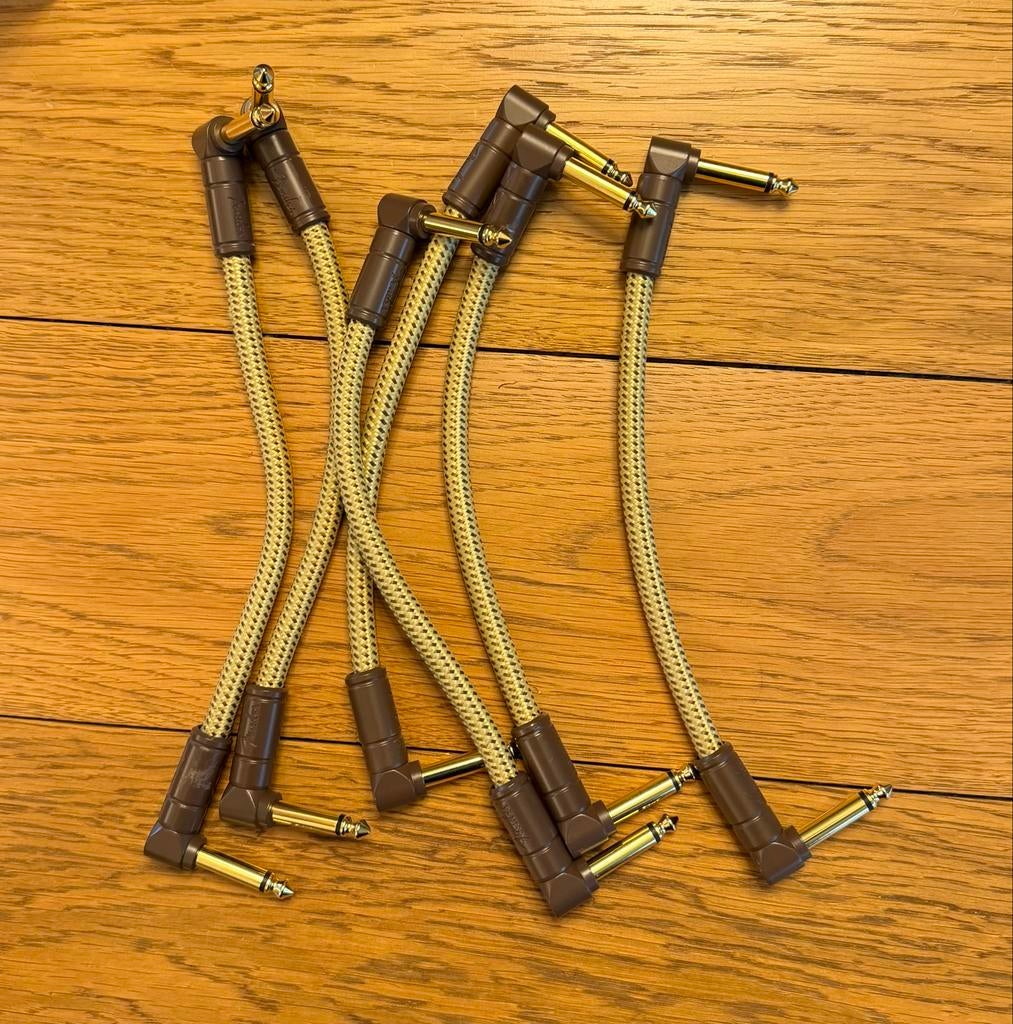 6x Fender gitaar kabels, Ophalen of Verzenden, Gebruikt, Instrument