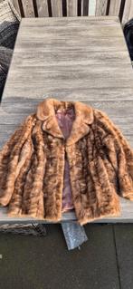 Nerts bontjas, Ophalen of Verzenden, Gedragen, Maat 38/40 (M), Bruin