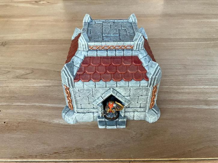 3D Geprint Dwergenhuis 28–32mm – Geschilderd – D&D Terrain, Hobby en Vrije tijd, Wargaming, Nieuw, Overige soorten, Toebehoren