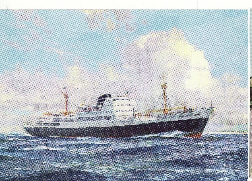 M.S. Prins der Nederlanden Kon. Ned. Stoomboot Maatschappij, Verzamelen, Scheepvaart, Verzenden, Nieuw, Motorboot, Kaart, Foto of Prent