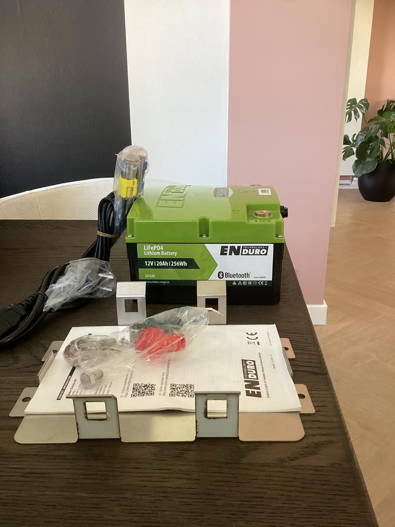 Enduro Lithium Accu 12V 20Ah 256Wh met Bluetooth, Caravans en Kamperen, Caravan accessoires, Ophalen of Verzenden, Nieuw