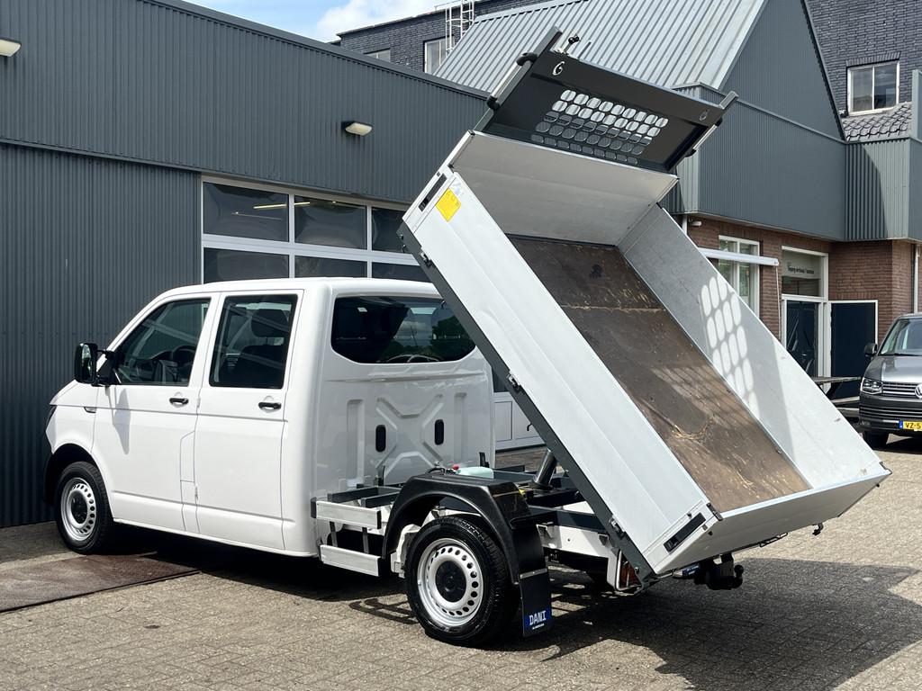 Volkswagen Transporter 2.0 TDI L2H1 DC Euro 6 Pick up Kipper, Auto's, Voorwielaandrijving, 15 km/l, Gebruikt, 4 cilinders