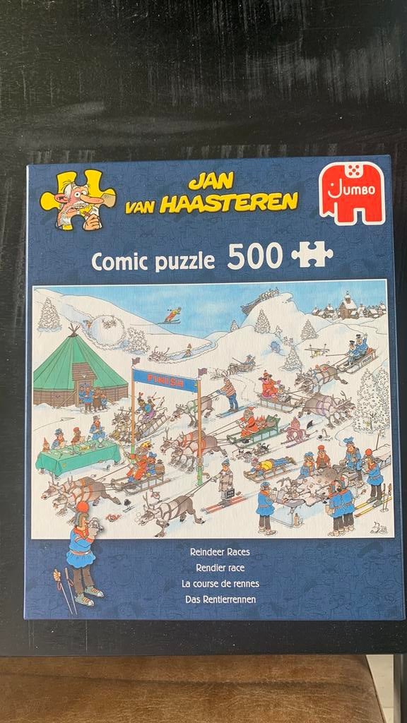 Jan van Haasteren - Rendier Race, Ophalen of Verzenden, 500 t/m 1500 stukjes, Zo goed als nieuw, Legpuzzel