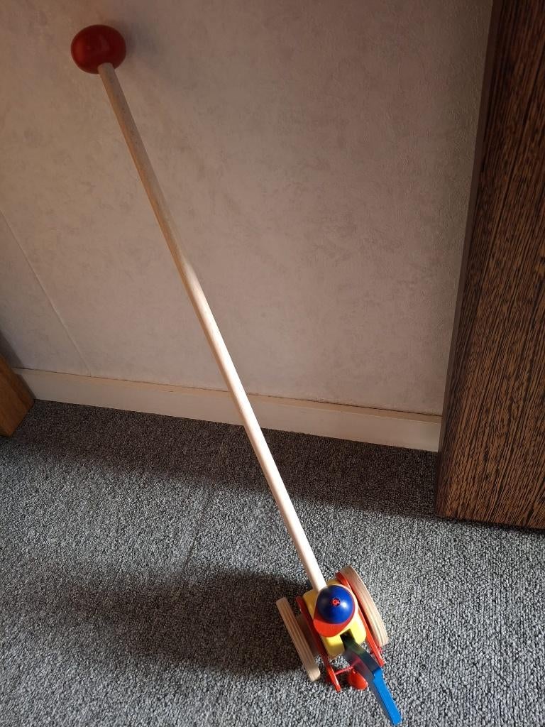 Houten duw/loop stang lengte steel 50 cm, Ophalen of Verzenden, Duw- of Trekspeelgoed