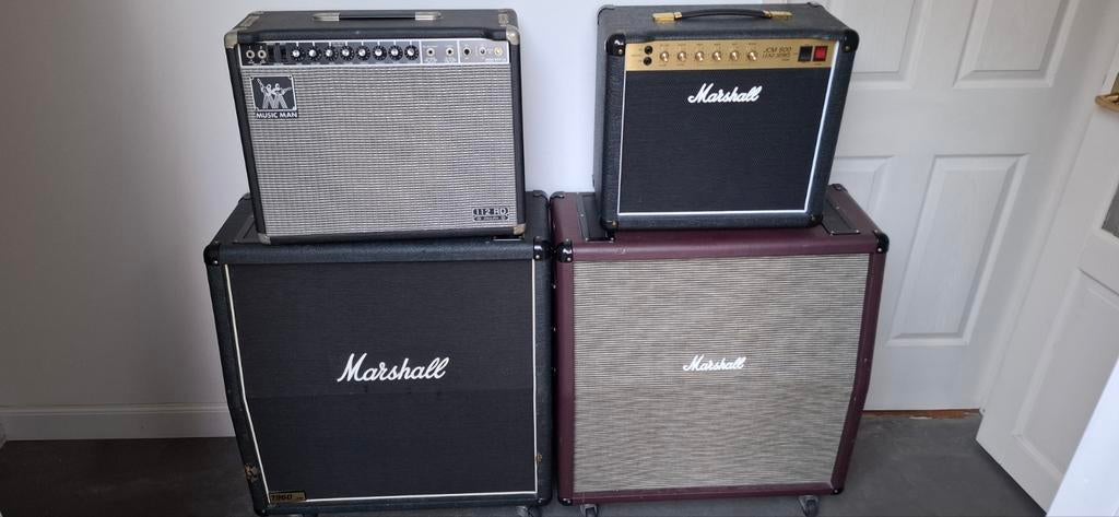 Marshall cabs, JCM800 studio en Musicman RD112, Muziek en Instrumenten, Versterkers | Bas en Gitaar, Ophalen, Gebruikt, 100 watt of meer