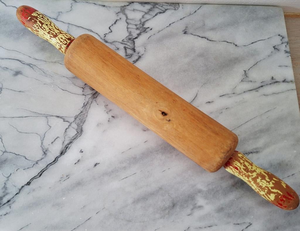 Oude houten deegroller, Antiek en Kunst, Ophalen of Verzenden